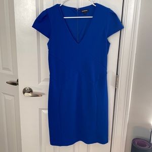 2/$10 Express Royal Blue dress - Size M